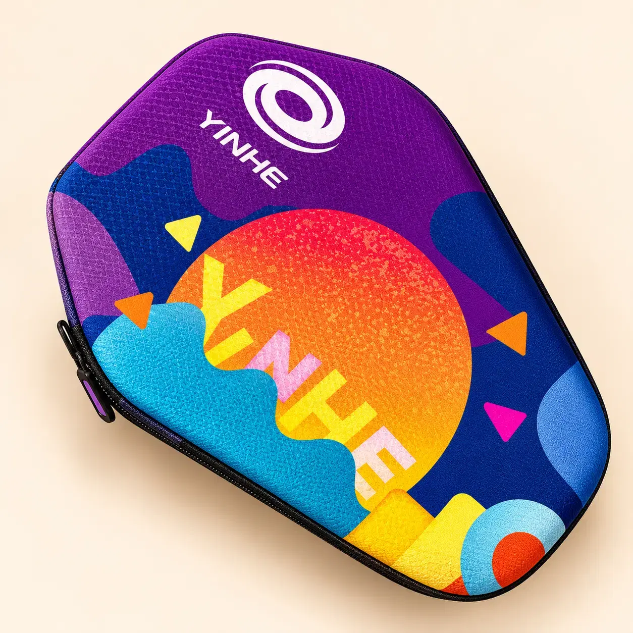 Yinhe Vibrant Graphic Gear Racket Case